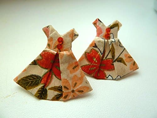 Dress origami earrings