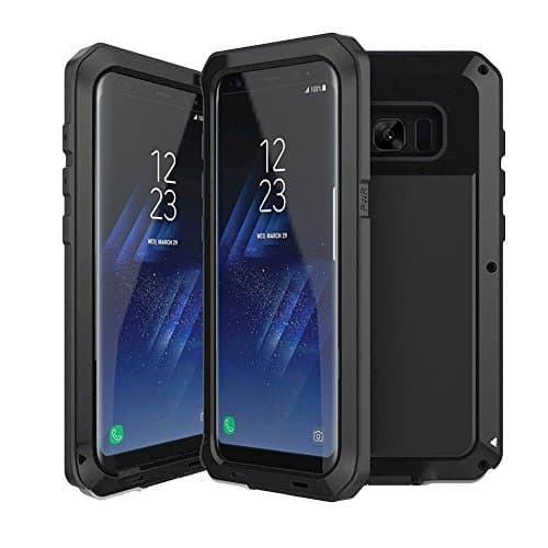 Samsung Galaxy S8 Plus case, Extreme Hybrid Armor shockproof Dust/Dirt/Snow Proof Protection Bumper Soft Rubber Military Heavy Duty Hard Case For Samsung Galaxy S8 plus (IPX4-Black)