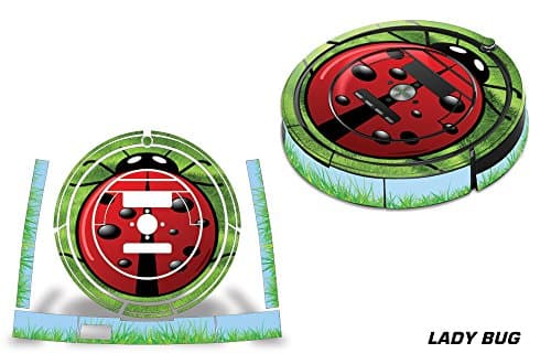 247 Skins Graphics kit Sticker Decal Vinyl Wrap Compatible with iRobot Roomba 860/870/880 Vacuum - Ladybug