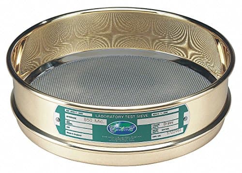 Test Sieve, 2.80 MM, 8 in Dia, 7MeshSz