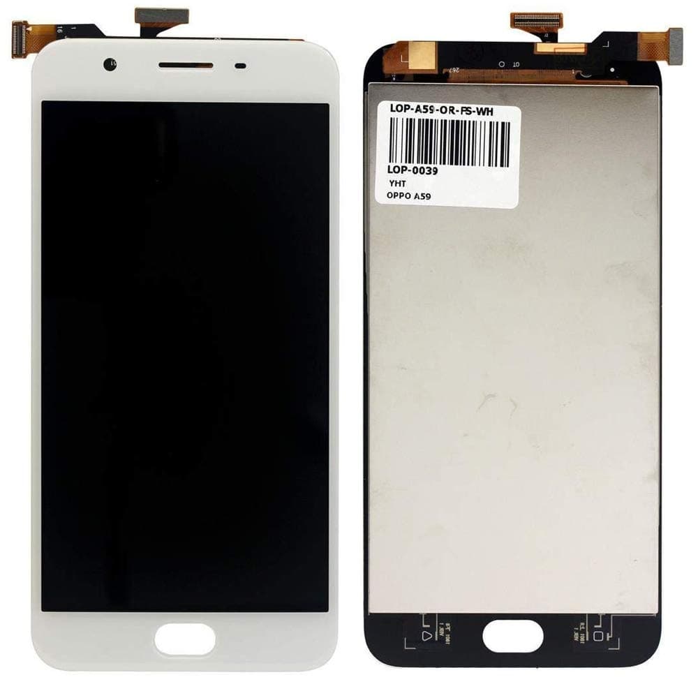 Screencart 100% New Mobile Replacement Combo Folder LCD Display Digitizer for Oppo F1S A59 IPS LCD White