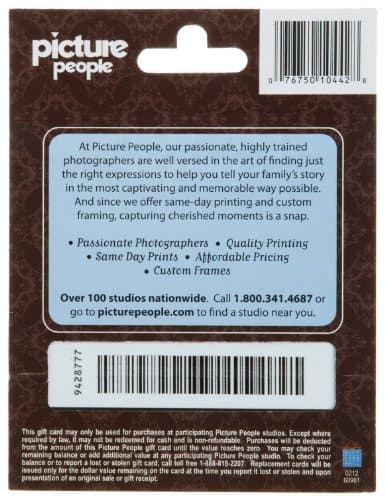 Picture People Gift Card $25