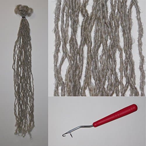 10 Handmade Double Ended Micro Loc Dreadlock Extensions | 18 Inch Synthetic Hair | Color 60 | Ngozi-Grace