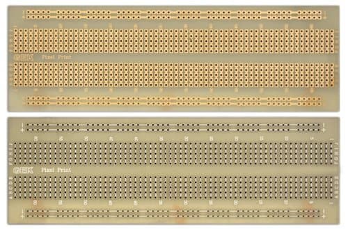 (Pack of 2) 840 Point Bread Board PCB Epoxy Fiber 2 1/8×6 5/8 in (55×168 Mm)