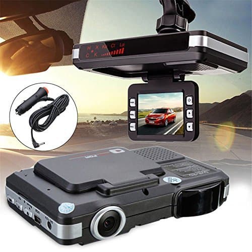 PlatiniumTech 2018 Radar Laser Speed Detector, 2 in 1 HD Car Camera DVR Dash Cam Recorder