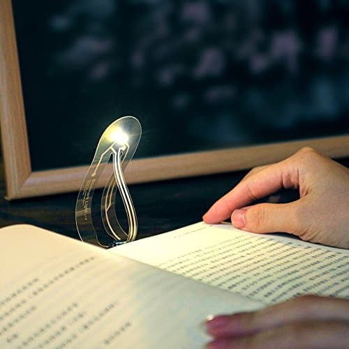 Fenleo Bookmark LED Portable Book Light, Lamp Function, Switch Between Bookmark and Lamp