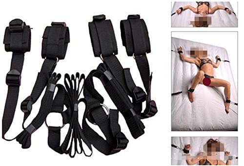 Restraint system kit medical grade velcro adjustable soft wrist and ankle cuffs