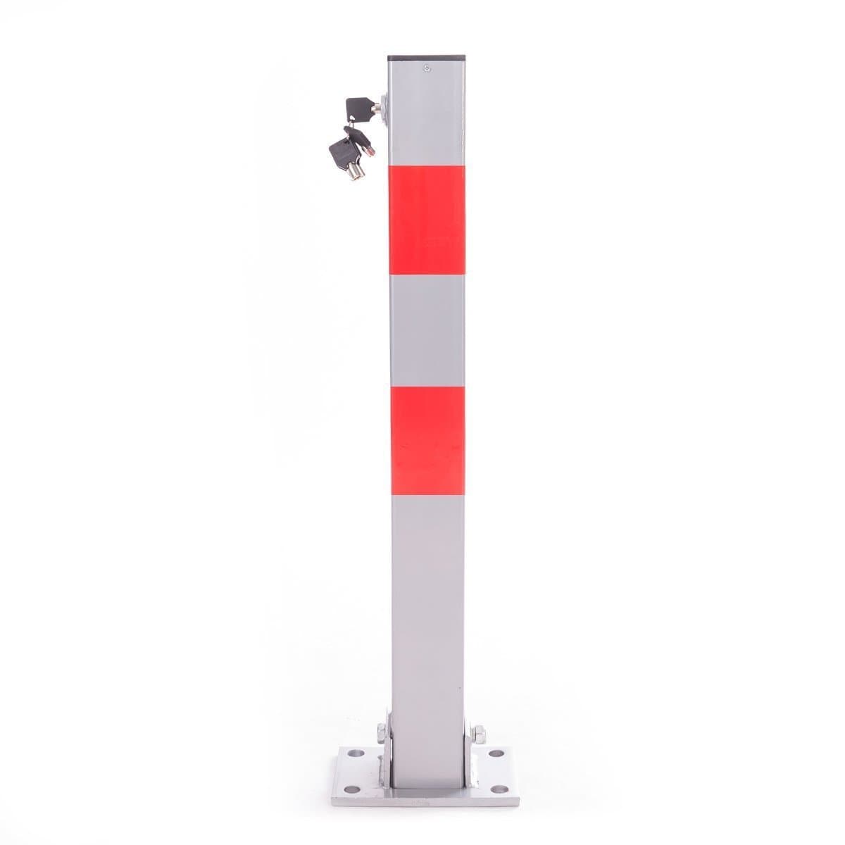 Ectxo Parking Barrier Post Security Post Lockable Rectangular Post Bollard