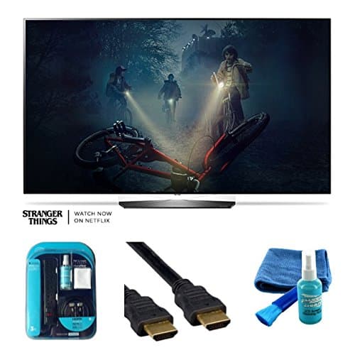 2017 Model OLED55B7P Series B7 Class 55" 4K TV Bundle - 4K HDMI 2.0 Cable, Surge Protector ,Multipurpose Cleaning Spray And Cloth