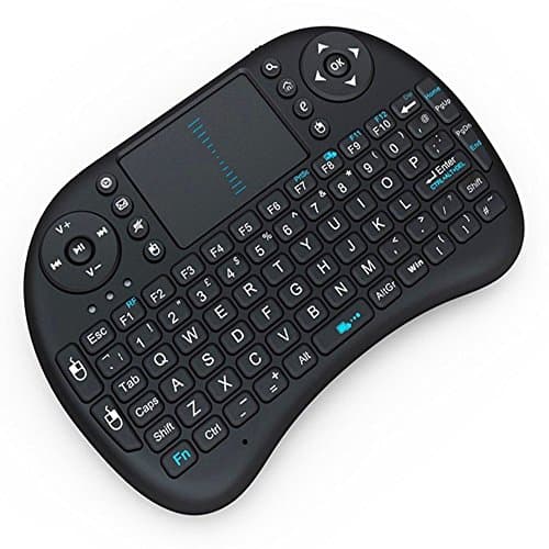 Oumeijia Wireless Backlit Multimedia Keyboard Touchpad Mouse 2.4GHz Remote for Kodi, Raspberry Pi, PC, TV Boxes (Black)