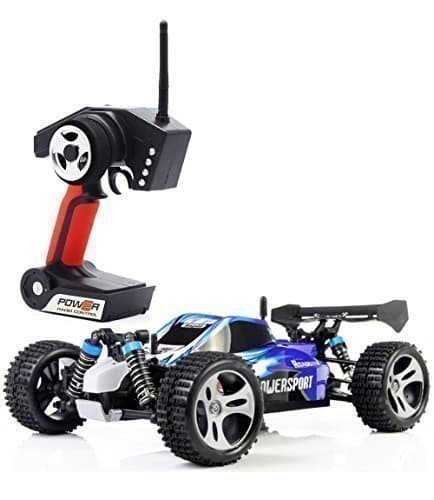 Boldclash RC Car High Speed 32MPH 4x4 Fast Vortex A959A Race Cars 1:18 RC SCALE RTR Racing 4WD ELECTRIC POWER BUGGY W/2.4G Radio Remote control Off Road Truck Powersport Roadster Blue by Boldclash
