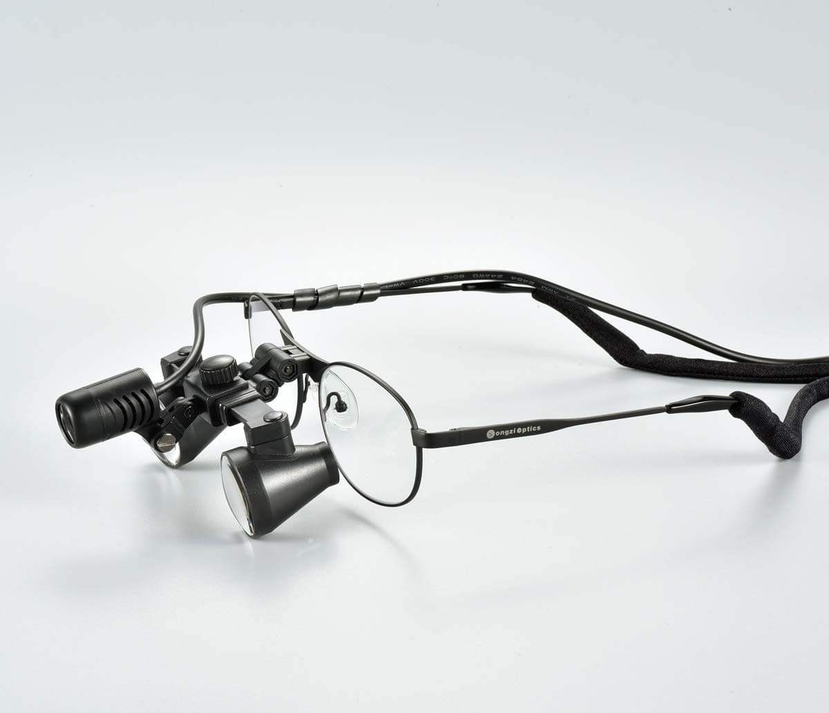 Songzi Optics (2.5X 3X 3.5X Optional) Titanium Frame Binocular Dental Surgical Loupes with SZM04B Led Light (Working Distance :(360 - 460 mm) R, Magnification:3X)