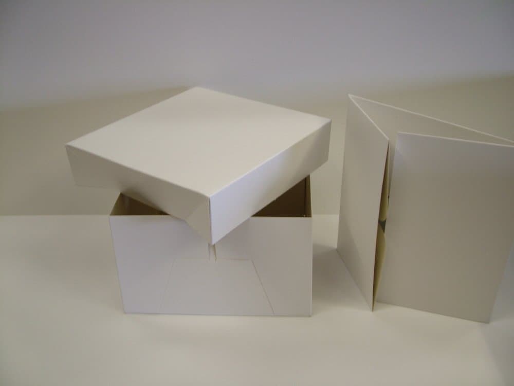 12x16 inch White Cake Boxes with Removable lids - Pack of 50