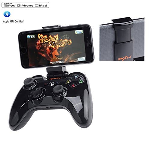 Apple MFi Certified Bluetooth Gamepad, HappyCell Wireless Bluetooth gamepad Joystick, PXN-6603 Speedy Game Controller for Apple iPhone 7 6S 6 Plus, iPad, iPad Pro, Apple TV, iPod