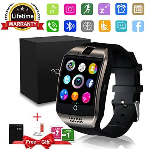 Bluetooth Smart Watch with Camera TouchScreen, Waterproof Unlocked Phone Smartwatch with SIM Card Slot, Sports Smart Wrist Band Watch Compatible with Android iphone IOS Samsung for Kids Men Women