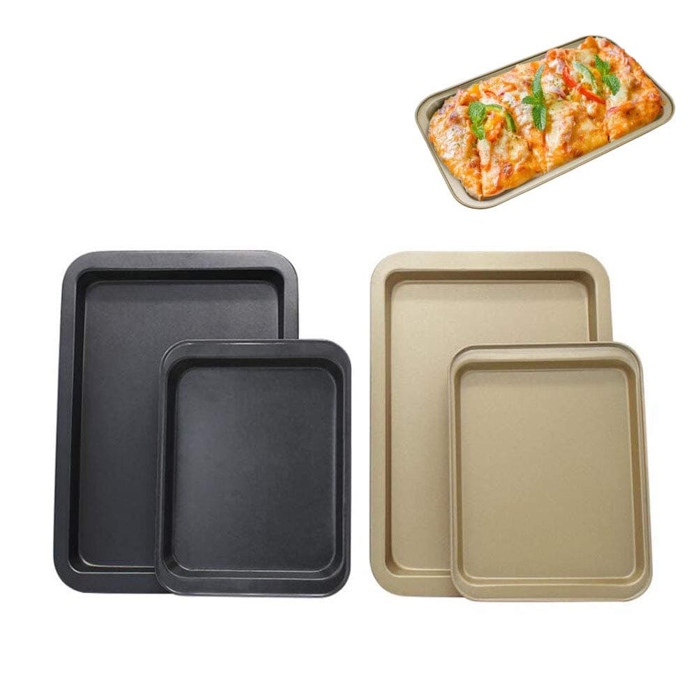 Baking Sheet Cookie Sheet Half Sheet Pan Baking Pans Heavy Duty Cookie Sheets Bakers Half Sheet Baking Pans Metal Sheet Pan for Baking Tray Roasting Sheets Quarter Sheet Pan Jelly Roll Pan