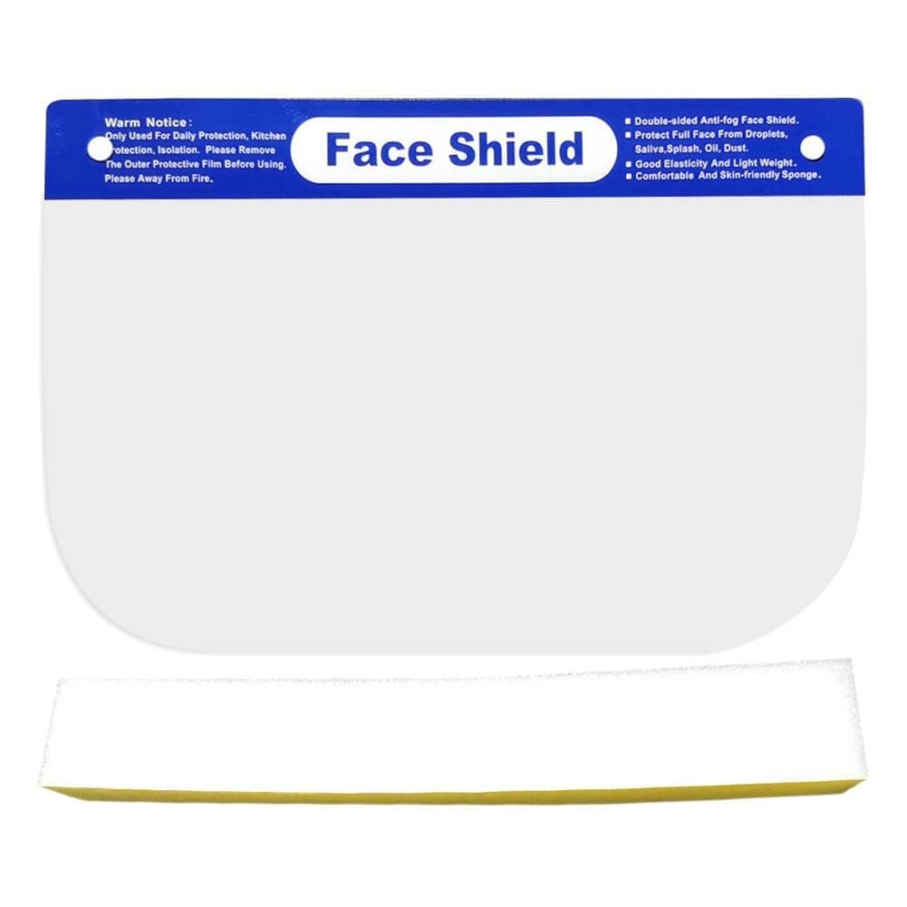 Funsquare Protective Face Shield - Protective Mask, Anti-fog Anti-droplets Full Protection Transparent Hat Face Shield
