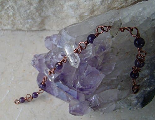 Herkimer Diamond & Amethyst Bracelet