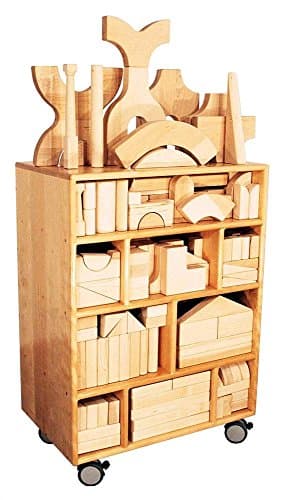 Deluxe Mobile Block Cupboard in Maple