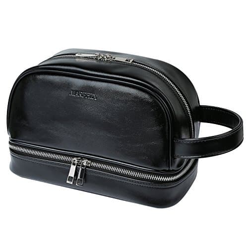 Marphix Leather Travel Toiletry Bag Organizer
