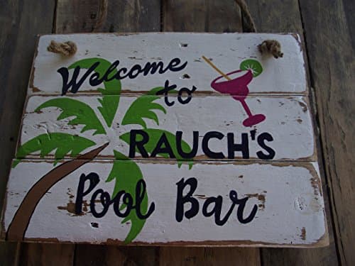 custom pool sign| personalized pool sign| rustic pool sign| custom pool bar sign| Tropical custom bar sign| Tropical swimming pool sign| outdoor pool bar sign| welcome custom pool sign