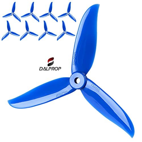 DAL 5045 V3 Blue Cyclone Extreme Performance FPV Racing Propellers, The Cyclone series has incresed performance through Advanced Tip Design. 4XCW and 4XCCW, 8 Propellers.