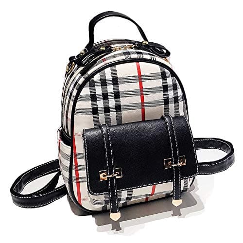 Gashen Women's Mini PU Leather Backpack Purse Casual Drawstring Daypack Convertible Shoulder Bag