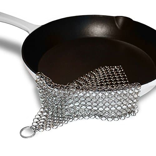 HIGHEST QUALITY, EXTREMELY STURDY MATERIAL: best chainmail cast iron cleaner on the market. made of highest quality stainless steel and incomparably durable. Literally buy once and enjoy for life!