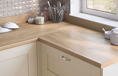Egger Contemporary Natural Hickory Wood Effect Laminate Kitchen Worktops - 38mm Offcut Bathroom Work Surface 40mm Breakfast Bar - 1.5m x 1200mm x 8mm Splashback