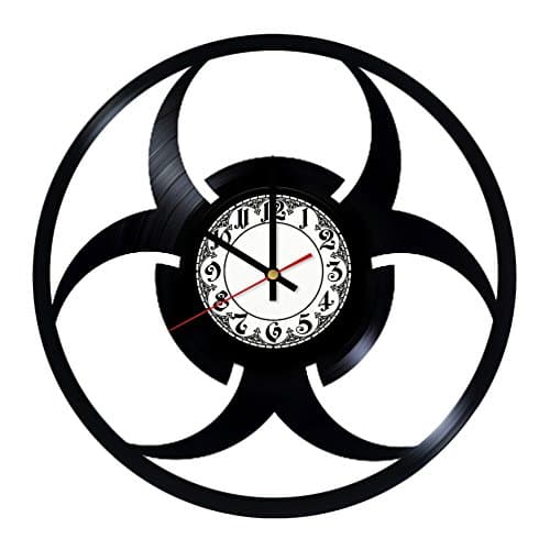 Resident Evil Logo Handmade Vinyl Record Wall Clock - Get unique room wall decor - Gift ideas for his and her – Modern Unique Home Art Design
