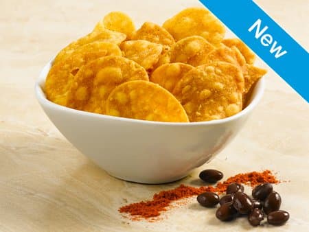 Medifast Snacks | Popcorn | Chips | Crackers | Soy Crisps | 1 Box (7 Servings Per Box) (Spicy Black Bean Veggie Chips)
