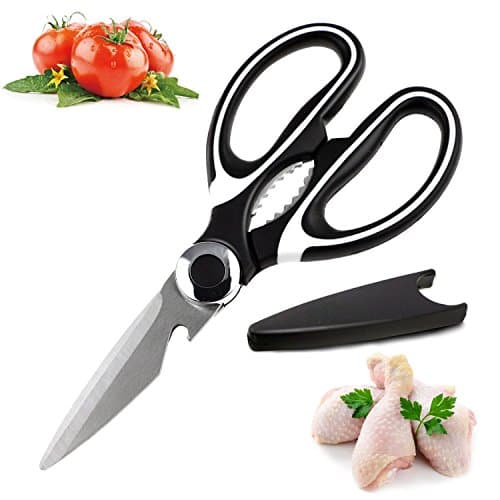 Timita Multi-Function Kitchen Shears, Stainless Steel Heavy Duty Kitchen Scissors for Cutting Chicken,Poultry,Fish,Meat,Vegetables,Herbs,BBQ