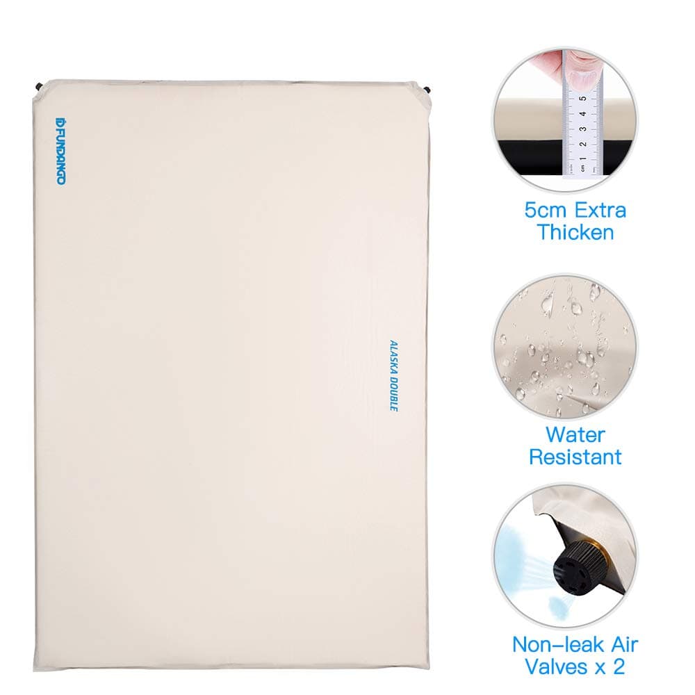 FUNDANGO Lightweight Sleeping Bag for Backpacking, Camping, Hiking, Travel-Oversized Sleeping Bag Warm Weather Ultralight Compact Bag with Compression Sack for Kids Men Women.(Single)