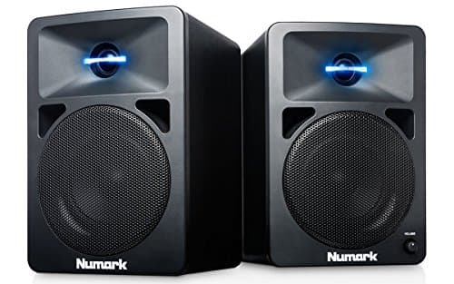 Numark NWave 360 |60 W Active Desktop DJ Speakers with Tweeter LED Illumination