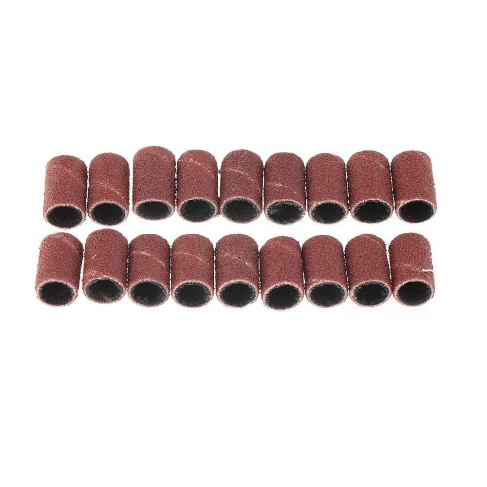 Kikyou 100 pcs Sanding Bands for Nail Drill File Bits Manicure, 80, 100, 120 Nail Art File Drill Bits Manicure Pedicure Machine Grit Tool