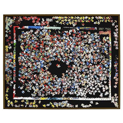 Puzzle Mat Pro 1500 - 2017 Edition 37" X 30" Real Wood Fits All Standard 1500 Piece Puzzle Brands - Walnut