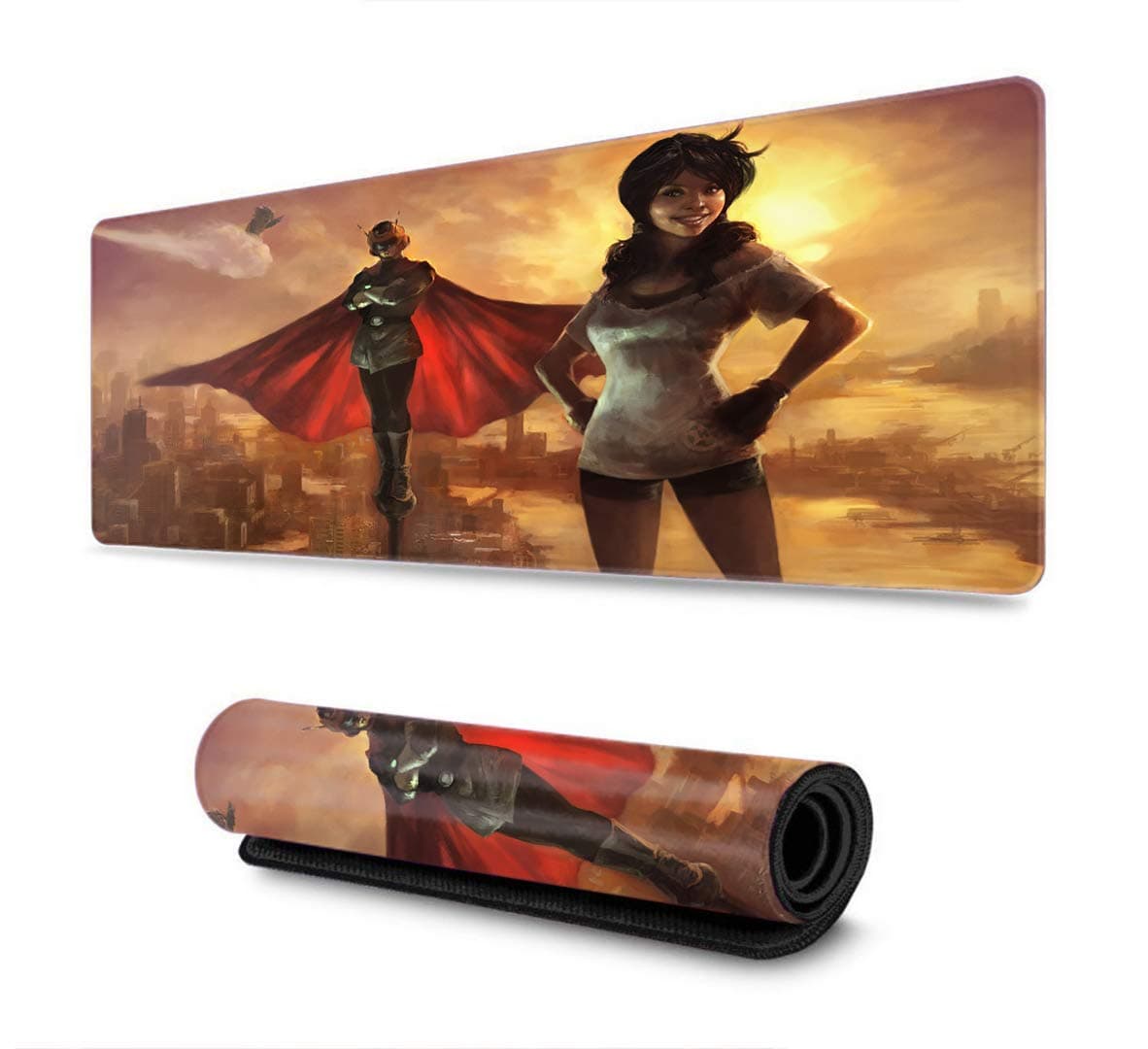 Professional Gaming Mouse Pad Mousepad Custom Design for PC Computer Laptop forBall Dragon z Kakarot Super Z Son Goku Mousepad(15.8x35.5x0.2 in)