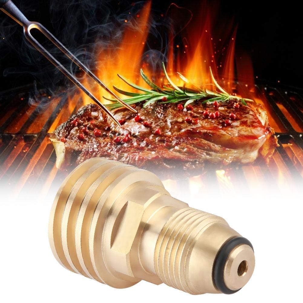 Jeffergarden Gas Propane Connector Igniter Plug Adapter Solid Brass Tank Refill Universal Spark Grill Tool For Outdoor Camping