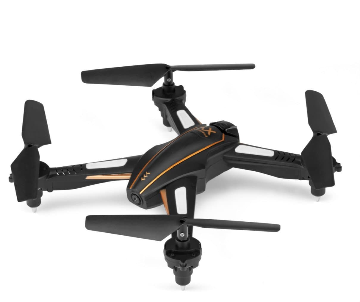 STOTOY FPV RC Drone with HD WiFi Camera Live Feed 2.4GHz 4CH 6-Axis Gyro Quadcopter with Altitude Hold and Headless Mode RTF Helicopter, Color Black