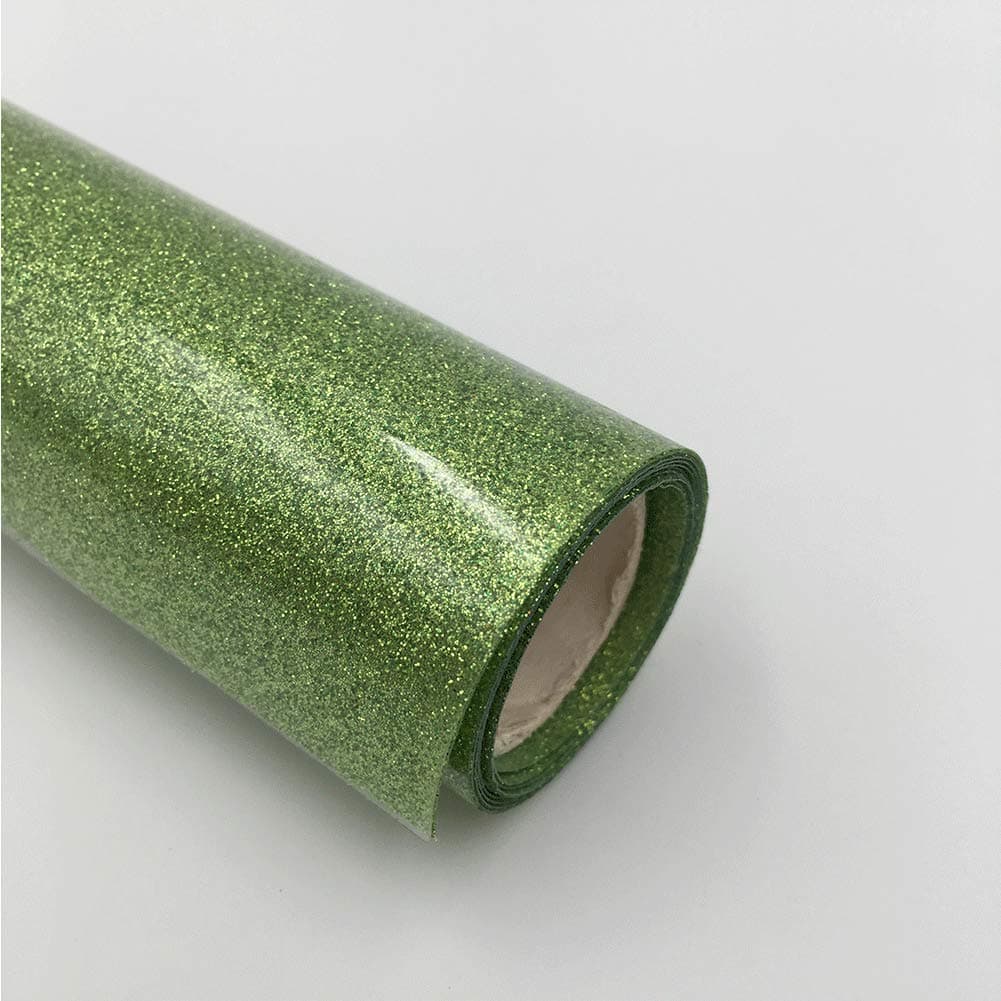 40 X 10 Inches Heat Transfer Vinyl Bundle Pack Glitter Adhesive Vinyl for Kids Family Cloth T-Shirts Bag DIY Iron On T-Shirts HTV for Silhouette and Cricut- one Bundle(Turquoise)