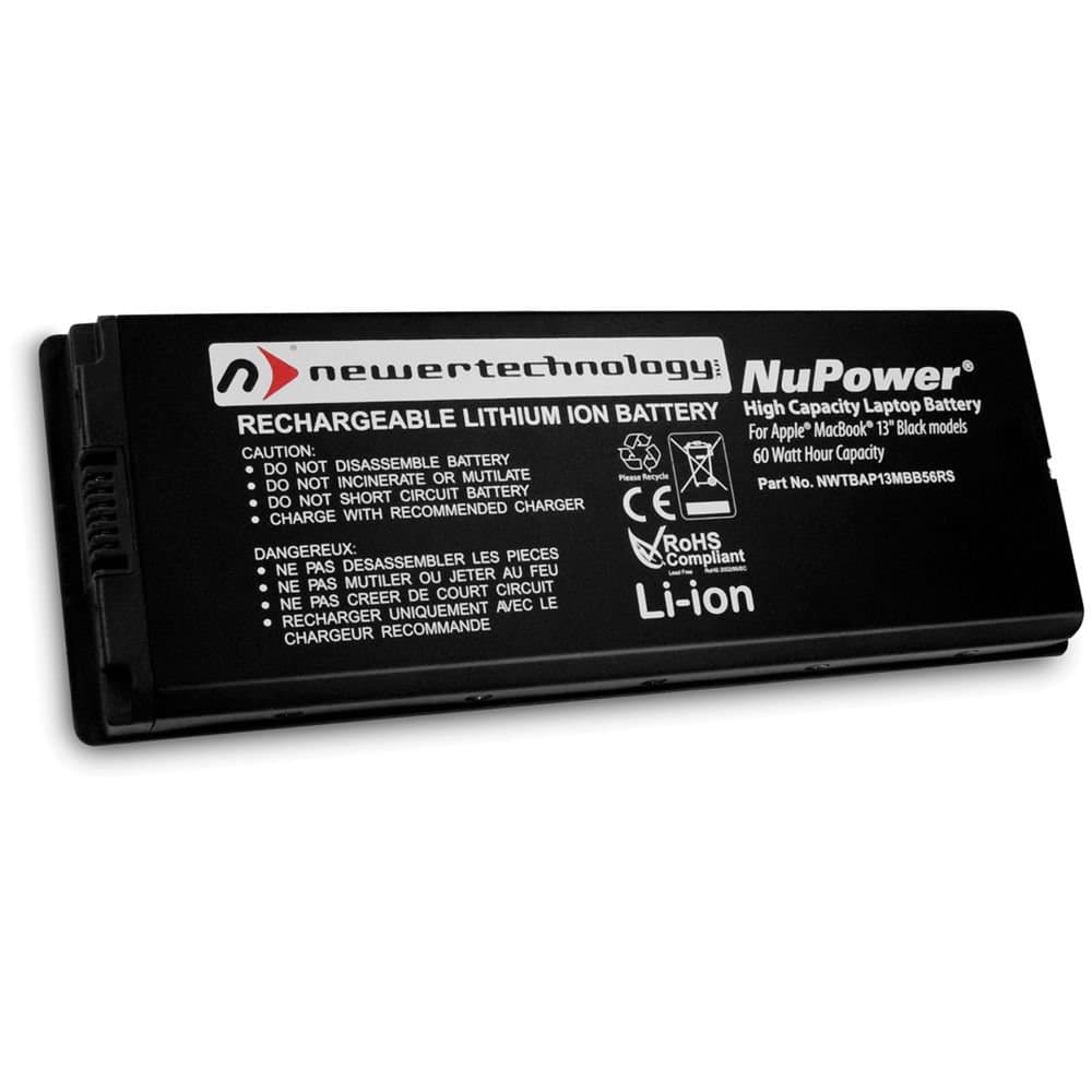NewerTech 60Wh NuPower Lithium-ion Replacement Battery for 13.3" MacBook Black Early 2006 to Early 2008