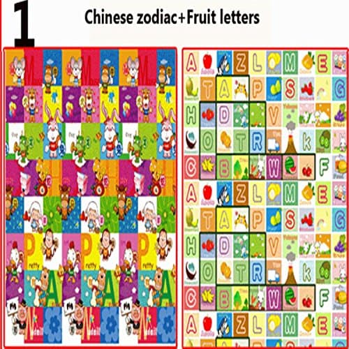 White Double-sided Baby Crawling Play Mat 1.81.2m0.5cm Outdoor Sport Soft Floor Games Carpet Mats Rug Kids Room Decoration