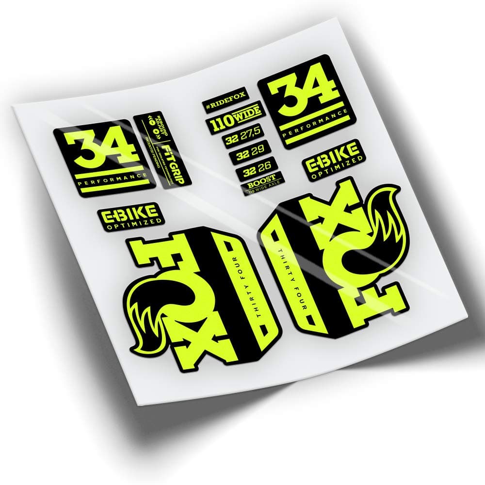 PEGATINEAFork Sticker Fox 34 Performance Series EBIKE WP254