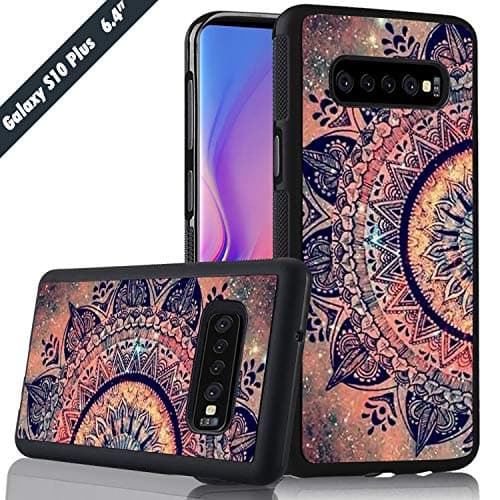 Galaxy Pattern Mandala Flower Phone Case Samsung Galaxy S10 Plus Cover Shockproof Anti-Skid Tired Tread Protective Case for Samsung Galaxy S10 Plus