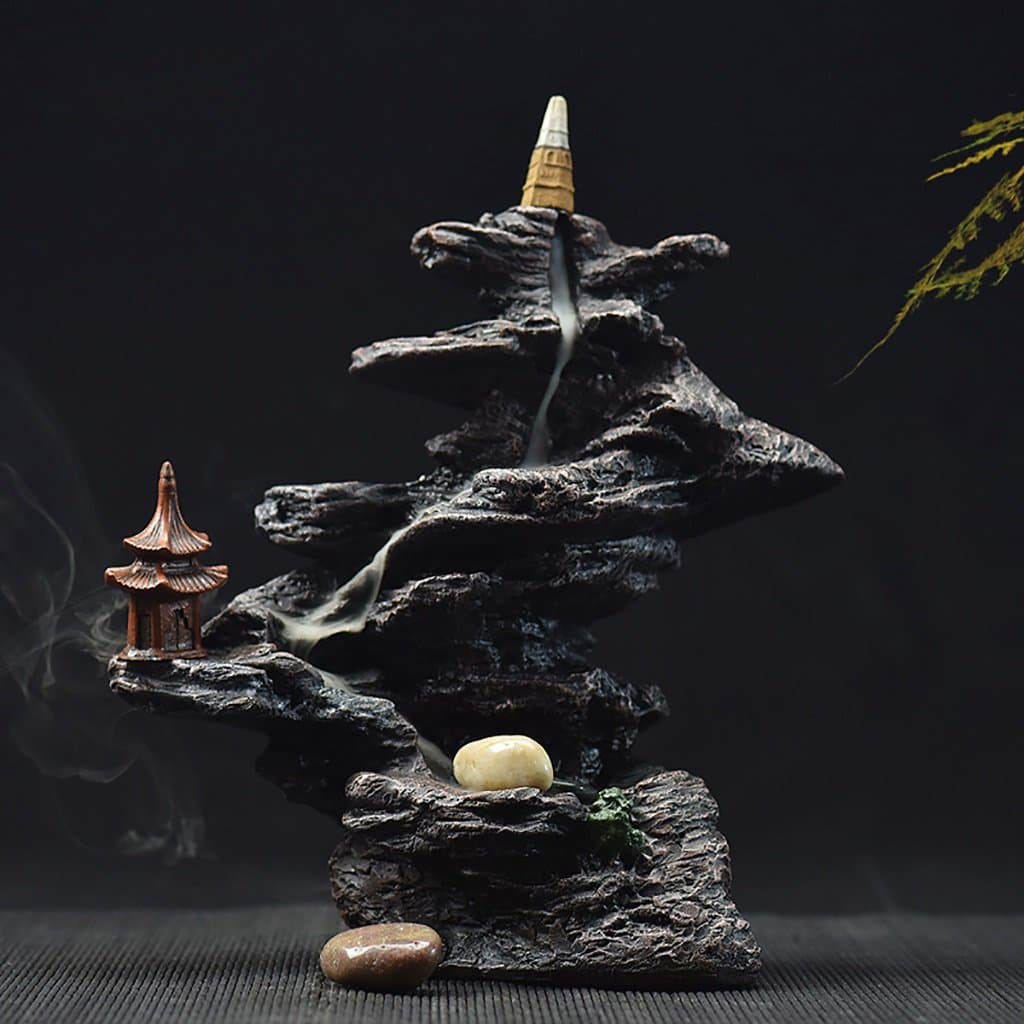 Incense Burner Holder Alloy Backflow Cone Backflow Home Smoke Stick Cone CenserIncense Stick Burner Holder Home Boutique Decoration