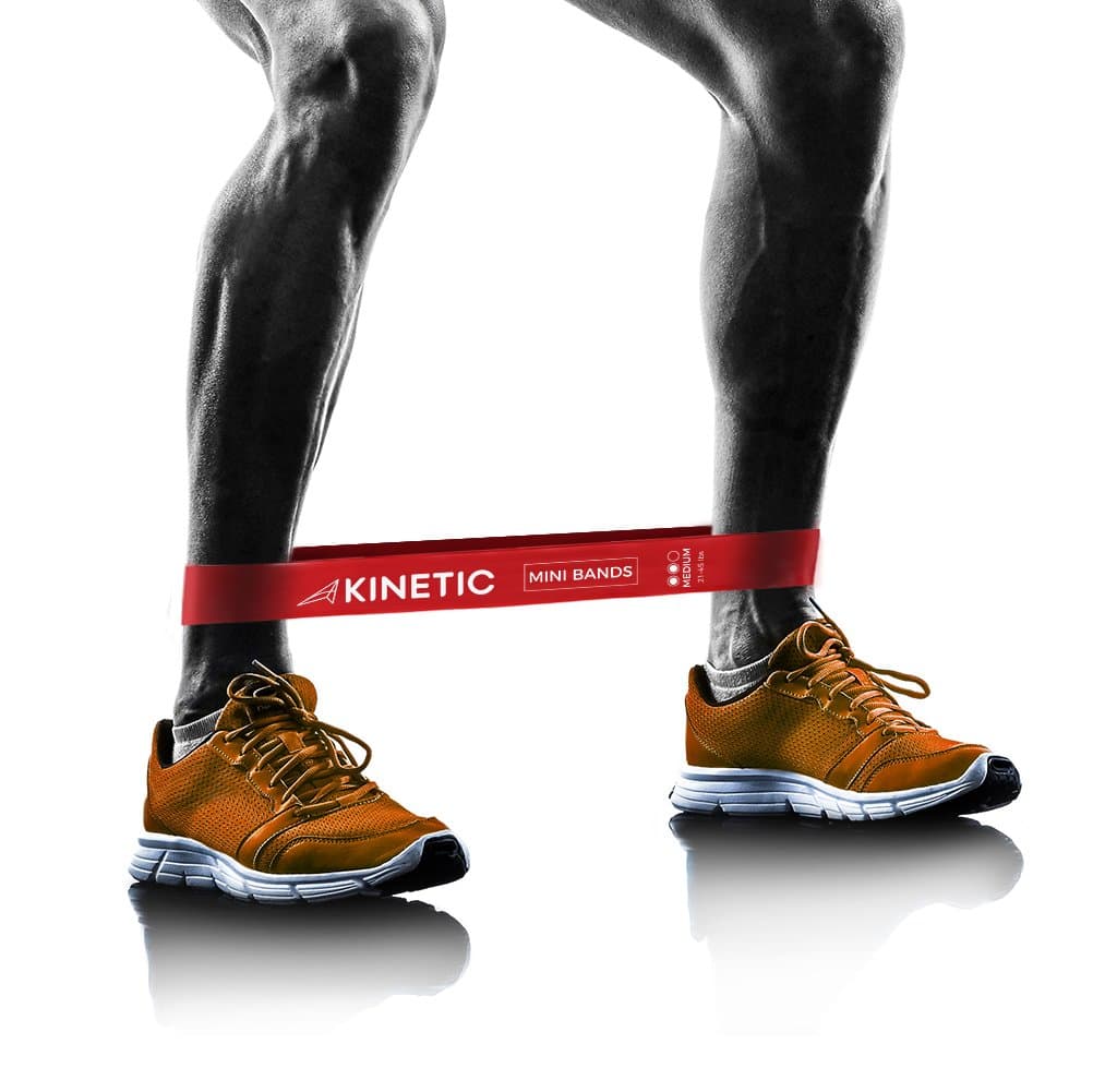 Kinetic Performance Gear Kinetic Exercise Resistance Loop Bands | Best for at-Home Workouts, P90x, Physical Therapy | Set of 3 Premium 12" Bands | Instructional Booklet, Carrying Bag.