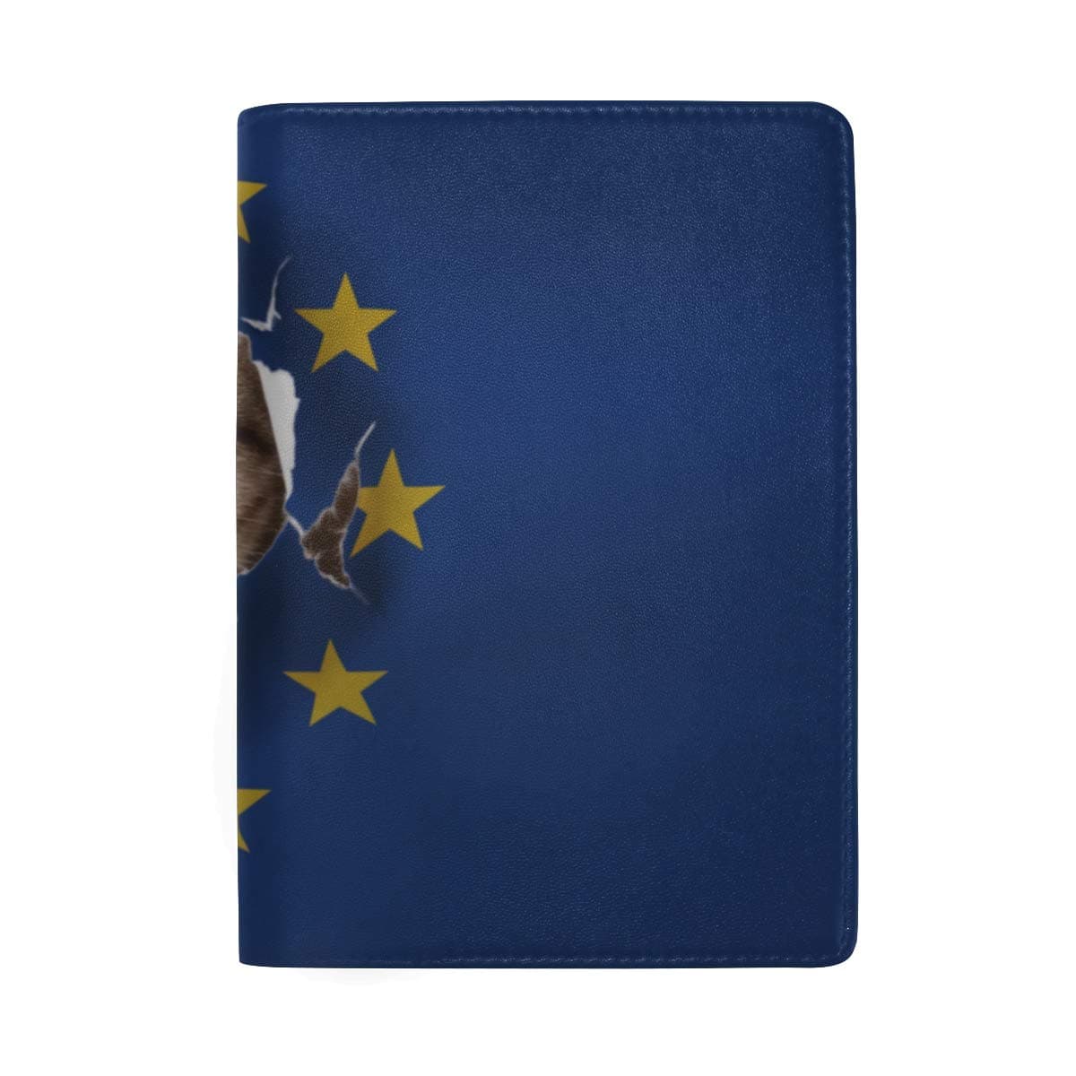 Passport Holder Lovely Cat With Flag Cap Waterproof Multi-functional Passport Cover Case Outdoor Travel Wallet Passport Wallet For Men Women Couple Girls