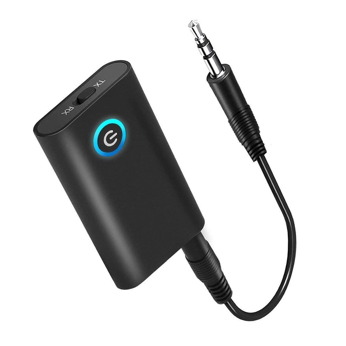 Bluetooth Transmitter/Receiver 2-in-1 Wireless 3.5mm Portable Audio Adapter with aptX Low Latency&A2DP Stereo Music Transmission for TV/PC/Car Sound SystemBluetooth Transmitter/Receiver JMFONE 2-in-1