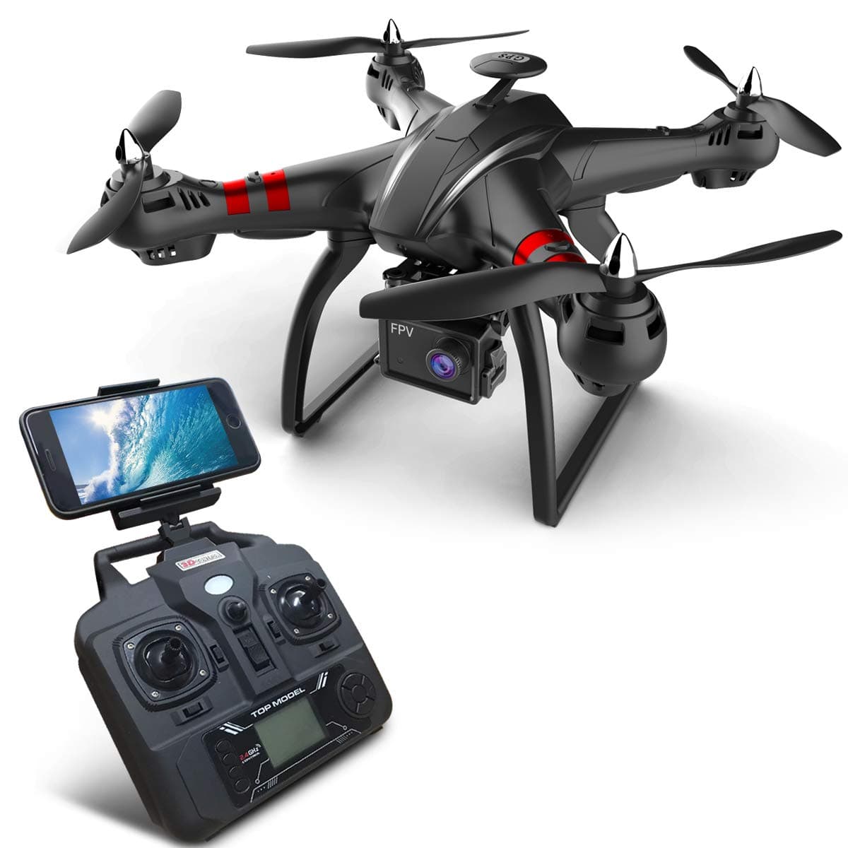 Droneeye X22 Drones with FPV Drone with 4K FHD Camera Live Video and GPS Return Home, RC Quadcopter for Adults Beginners, Follow Me, 5G WiFi Transmission, Modular Battery Advanced