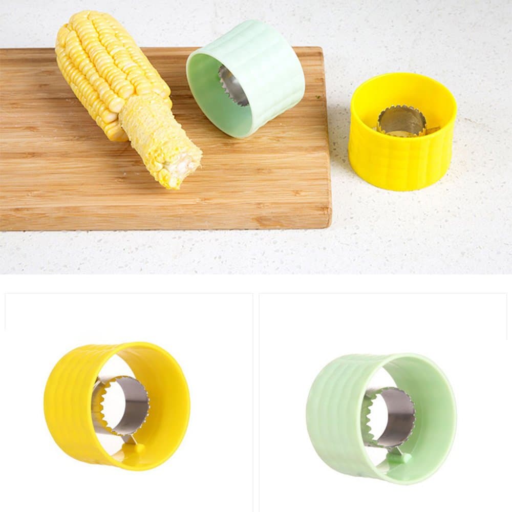 LK-WORLD Planking corn, thresher, household stripping, kitchen gadget, scraper (Green)